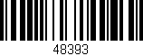 Código de barras (EAN, GTIN, SKU, ISBN): '48393'