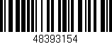 Código de barras (EAN, GTIN, SKU, ISBN): '48393154'