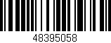 Código de barras (EAN, GTIN, SKU, ISBN): '48395058'
