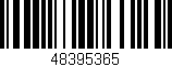 Código de barras (EAN, GTIN, SKU, ISBN): '48395365'