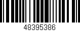 Código de barras (EAN, GTIN, SKU, ISBN): '48395386'