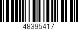 Código de barras (EAN, GTIN, SKU, ISBN): '48395417'