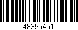 Código de barras (EAN, GTIN, SKU, ISBN): '48395451'