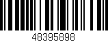 Código de barras (EAN, GTIN, SKU, ISBN): '48395898'