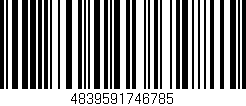 Código de barras (EAN, GTIN, SKU, ISBN): '4839591746785'