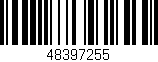 Código de barras (EAN, GTIN, SKU, ISBN): '48397255'