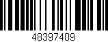 Código de barras (EAN, GTIN, SKU, ISBN): '48397409'