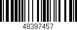 Código de barras (EAN, GTIN, SKU, ISBN): '48397457'