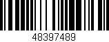 Código de barras (EAN, GTIN, SKU, ISBN): '48397489'