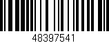 Código de barras (EAN, GTIN, SKU, ISBN): '48397541'