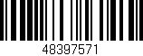 Código de barras (EAN, GTIN, SKU, ISBN): '48397571'