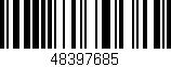 Código de barras (EAN, GTIN, SKU, ISBN): '48397685'