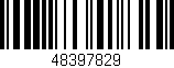 Código de barras (EAN, GTIN, SKU, ISBN): '48397829'