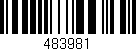 Código de barras (EAN, GTIN, SKU, ISBN): '483981'