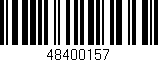 Código de barras (EAN, GTIN, SKU, ISBN): '48400157'