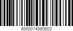 Código de barras (EAN, GTIN, SKU, ISBN): '4840074880803'