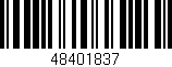 Código de barras (EAN, GTIN, SKU, ISBN): '48401837'
