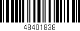 Código de barras (EAN, GTIN, SKU, ISBN): '48401838'