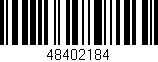 Código de barras (EAN, GTIN, SKU, ISBN): '48402184'