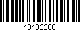 Código de barras (EAN, GTIN, SKU, ISBN): '48402208'