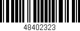 Código de barras (EAN, GTIN, SKU, ISBN): '48402323'