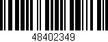Código de barras (EAN, GTIN, SKU, ISBN): '48402349'