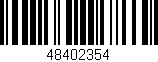 Código de barras (EAN, GTIN, SKU, ISBN): '48402354'