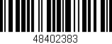 Código de barras (EAN, GTIN, SKU, ISBN): '48402383'