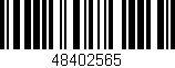 Código de barras (EAN, GTIN, SKU, ISBN): '48402565'