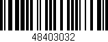Código de barras (EAN, GTIN, SKU, ISBN): '48403032'