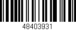 Código de barras (EAN, GTIN, SKU, ISBN): '48403931'