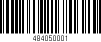 Código de barras (EAN, GTIN, SKU, ISBN): '484050001'