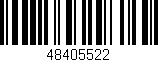 Código de barras (EAN, GTIN, SKU, ISBN): '48405522'