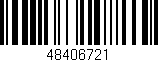 Código de barras (EAN, GTIN, SKU, ISBN): '48406721'
