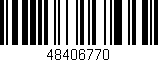 Código de barras (EAN, GTIN, SKU, ISBN): '48406770'