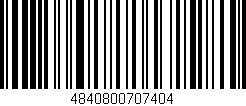 Código de barras (EAN, GTIN, SKU, ISBN): '4840800707404'