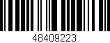 Código de barras (EAN, GTIN, SKU, ISBN): '48409223'