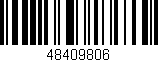 Código de barras (EAN, GTIN, SKU, ISBN): '48409806'