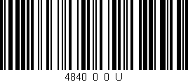 Código de barras (EAN, GTIN, SKU, ISBN): '4840_0_0_U'