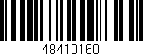 Código de barras (EAN, GTIN, SKU, ISBN): '48410160'