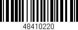 Código de barras (EAN, GTIN, SKU, ISBN): '48410220'