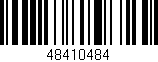 Código de barras (EAN, GTIN, SKU, ISBN): '48410484'