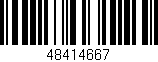Código de barras (EAN, GTIN, SKU, ISBN): '48414667'