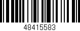 Código de barras (EAN, GTIN, SKU, ISBN): '48415583'