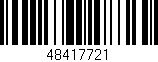 Código de barras (EAN, GTIN, SKU, ISBN): '48417721'