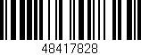 Código de barras (EAN, GTIN, SKU, ISBN): '48417828'