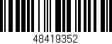 Código de barras (EAN, GTIN, SKU, ISBN): '48419352'