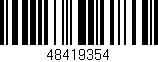 Código de barras (EAN, GTIN, SKU, ISBN): '48419354'