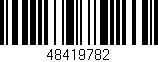 Código de barras (EAN, GTIN, SKU, ISBN): '48419782'