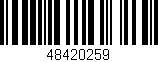 Código de barras (EAN, GTIN, SKU, ISBN): '48420259'